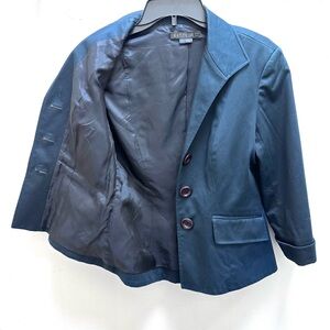 Lafayette 148 Classic navy/dark aqua Blazer size 2- GREAT CONDITION!